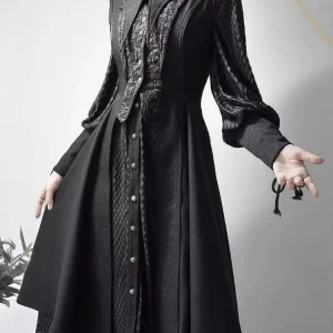 Streetwear Vintage Dragon Design Long Shirt Dresses Grunge Y2k Aesthetic Vestidos Gothic Harajuku Women Men Cosplay Grunge Dress